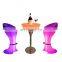 Cocktail Table Wedding Home Bar Outdoors LED Cocktail Table Living Room Furniture Chair LED Bar Tables