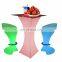 tall bar table and chairs /led bar furniture and outdoor table lights ip55  for night club bar furniture table and event