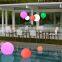 led floating light/dmx512 illuminate ball light/outdoor solar plastic led ball sphere stone light lamp