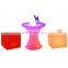 glow furniture sets led cube chair bar stool