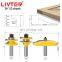 LIVTER Fillet Tenon + Side R Door Knife 1-2 handle Tungsten Carbide Wood Router Bit Set for WoodWorking