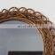 Best Seller Round Vintage Wicker Rattan Wall Mirror Decoration For Sale Wholesale made in Vietnam