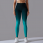 YYBD-0033,Cross-border Amazon seamless knit candy gradient tight height waist hip lift women yoga pants sports fitness pants