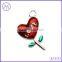 Multi Color Enameled Charm Love Heart Charms For Keychain Pendant