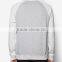 Grey Marl Raglan Sleeve Self Fabric Neck And Wrist Sweatshirts