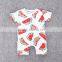 Summer New Style Boutique Design Pure Cotton Wearing Cute Watermelon Toddler Rompers