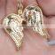 Christian angel wing 925 silver pendant necklace wholesale