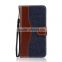 Jean Canvas Wallet Leather Pouch Flip Bag phone Case for Samsung Galaxy S7