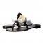 new design women round matel straps summer flat sandals