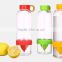 joyshaker 600ml Tritan fruit tea infuser water bottle sport health lemon cup juice cyclingbottle wholesale plastic shaker bottle