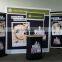 fabric print hook and loop attached 8ft 10ft 12ft wall exhibition trade show booth pop up stand