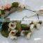 HL018 New Fashion Artificial tiara flower crown headband for wedding garland bridal headdress