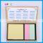 Promotional stationery Plastic holder sticky notes with calendar