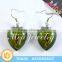 2016 Single Amber Stone Hook Earring Designs