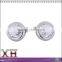 Crystal Inlay Classy Sterling 925 Silver Cuff Links with Cubic Zirconia