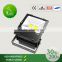 120lm/w 70W led floodlight with fins heatsink and temped glass