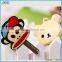 13 designs stock! 3D cartoon silicone key cover, 3D cartoon silicone key case