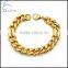 Gold Men's Jewelry Stainless Steel Cuban Chain Bracelet
