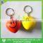 Advertising Logo PU Heart Shape Stress Ball Key Rings