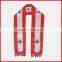 150*18cm scarf,world sales manufacturer football scarf,satin Poland scarf