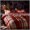 2016 Latest Design 100%cotton Yarn Dyed Plaid Style Duvet Cover and pillow covers