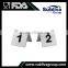 Double Sign Table Number Holders Stainless Steel Display Stand                        
                                                Quality Choice