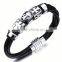 2016 Trending Products Mens Laser Cut Leather Bracelet