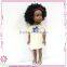 China good price plastic vinyl African girl dolls 18 inch with CE certificates