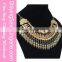 China Wholesale Circle Flower Multi Leaf Beads Pendant Chain fashion necklace