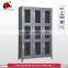 high quality KD structure metal mesh 9 doors locker with legs
