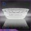 Creative stemless clear round embossed salad bowl fruit bowl                        
                                                Quality Choice