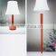 2015 Modern black wooden and white shade hotel lamp/lights