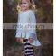 wholesale baby girl lake fringe print vintage children dress