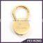 Customized PS1 Plated Gold Key Chain Holder With Laser Logo/text for Gift