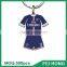 China Supplier blank souvenir jersey custom printed two sided key holder