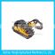 farm machinery parts snowplow track chassis with rubber coating