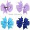 Sweet Multi Color Butterfly Ribbon Hair Clips For Girls