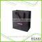 Popular brand custom made black shopping paper bag with handles