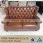 paint leather chesterfield style genuine leather sofa set