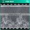 Width 21.0 Centimeter White Flower Chantilly Eyelash Woven Swiss Trim French Lace