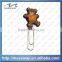 lovely promotion custom 3D duck shape rubber soft PVC bookmark
