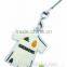 Lovely 3D Carton Embossed Logo Design Plastic Silicone Keychain