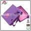 Custom purple cardboard drawer gift box with handle for gift packing