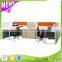 KU-IK6+K3 Metal Cheap Office System Furniture 4 Seater Office Desk
