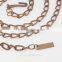 Plain decorative metal chain for handbags Brightness F1-80013