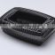 Export 850ml 2 compartment Black plastic lunch box to America market