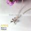 New Trend Creative Manual 925 Sterling Silver Bow Necklice Jewelry
