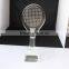 Nice unique design tennis crystal trophy and awards