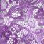 Purple Lace Fabric/ Guipure Lace Material /Guipure Cotton Embroidery Lace