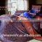 Jacquard home textile imitated silk woven 7 pcs rayon silk bedding set